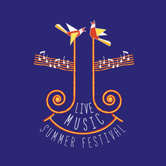 Music festival concept
