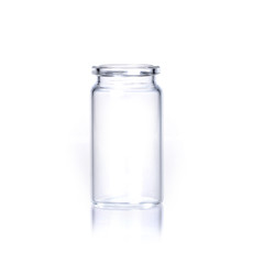 glass bottle on white background