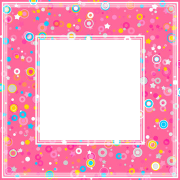 Abstract Pink Border