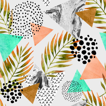 Abstract summer geometric seamless pattern © Tanya Syrytsyna