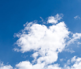 Sunny day with white clouds