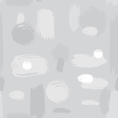 ink brush strokes abstract seamless pattern. vector