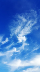 clouds in the blue sky