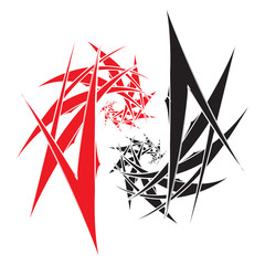 pattern tattoo flame arrow
