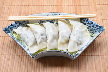 Japanese gyoza dumplings
