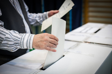 Voting hand detail
