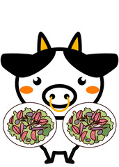 サラダと動物シリーズ