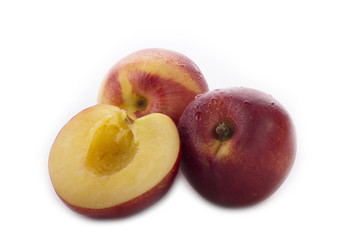 nectarines isolated 