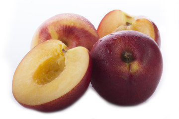 nectarines isolated 