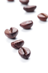 coffee beans isolated on white background