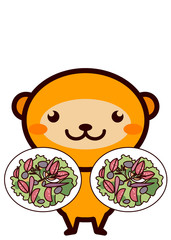 サラダと動物シリーズ