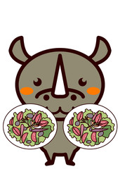 サラダと動物シリーズ