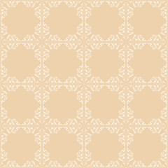light beige seamless pattern with squares - vector background