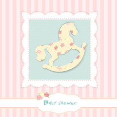 shabby chic. background.baby born card
