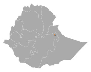 Map - Ethiopia, Harari