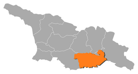 Map - Georgia, Kvemo Kartli