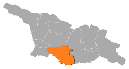 Map - Georgia, Samtskhe-Javakheti