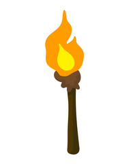 torch isolated illustration