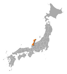 Map - Japan, Ishikawa