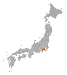 Map - Japan, Kanagawa