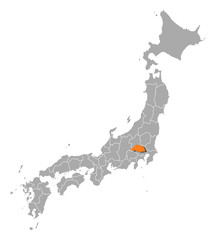 Map - Japan, Saitama