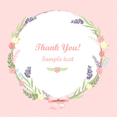 floral frame. card design