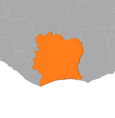 Map - Ivory Coast