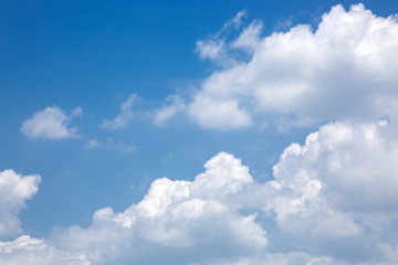 Fototapeta na wymiar blue sky background with clouds ,blur,selective focus