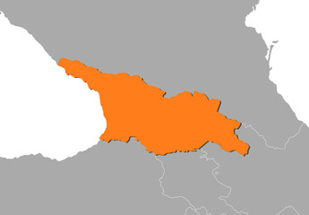 Obraz premium Map - Georgia