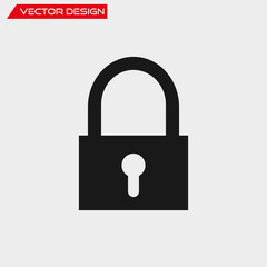 Vector padlock icon