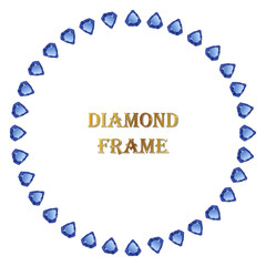 Sapphire round frame