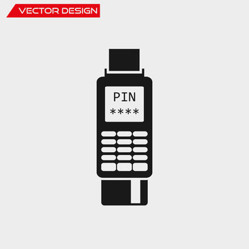 Vector pos-terminal icon