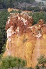 Ochres Deposits in Roussillon Village, France