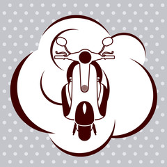 scooter pop art design 