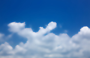 blue sky background with  clouds ,blur,selective focus