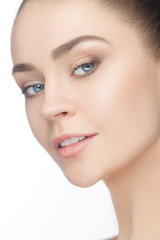 Fototapeta premium Beautiful Girl face. Perfect skin