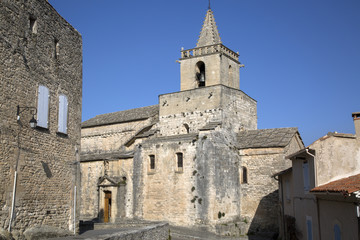 Fototapeta na wymiar Venasque Church, Luberon; Provence