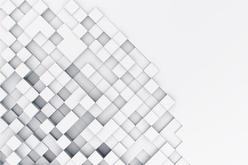 Background with abstract cubes. 3d illustration