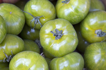 Green Tomato Vegetable Background
