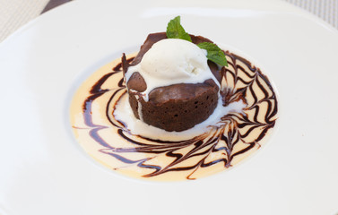 Hot Chocolate Pudding , Fondant au chocolat