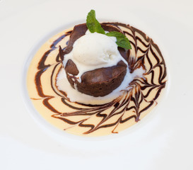 Hot Chocolate Pudding , Fondant au chocolat
