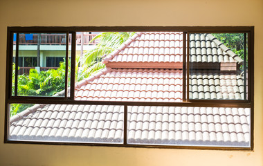 View through a window