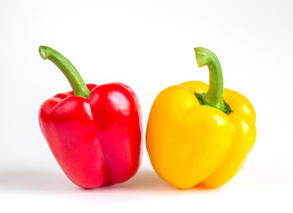 pepper on white background