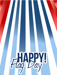 happy flag day us background illustration design