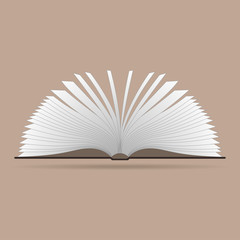 Open book icon. Vector illustration.
