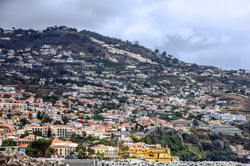 Fototapeta na wymiar Madeira island, Portugal. Panoramic view on Funchal