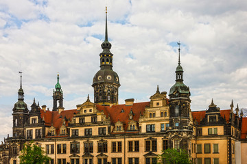 Dresden, Germany. Panoramic town view