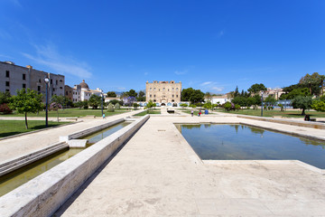 The Zisa Castle in Palermo, Sicily. Italy
