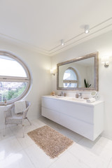 White glossy bathroom