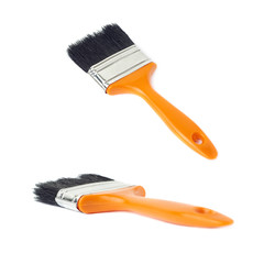 Set of Paint brush over isolated white background